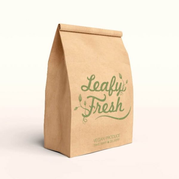 2019 Recycled Takeaway Food Packaging Brown Paper Bag2