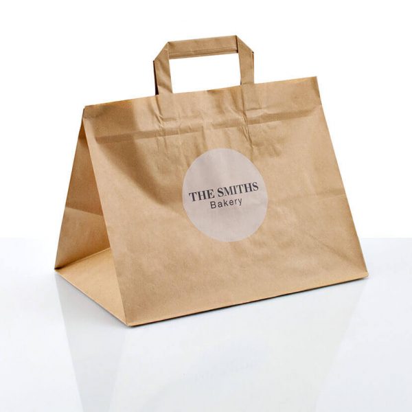 2019 Recycled Takeaway Food Packaging Brown Paper Bag4