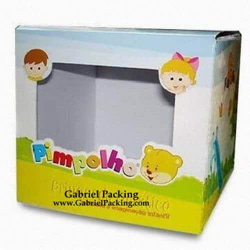 Colorful Printed Paper Toy Box Packaging With Pvc Window Box2