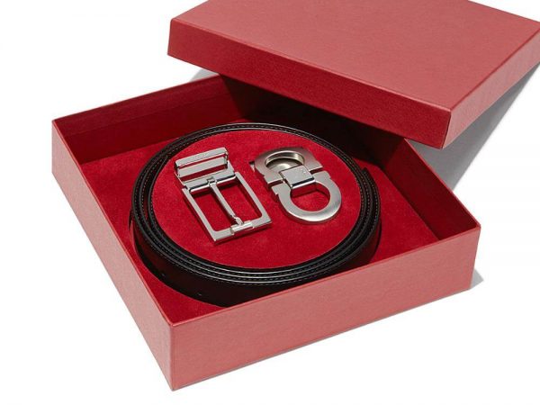 Design Color Printed Paper Gift Box With Belt Packing3
