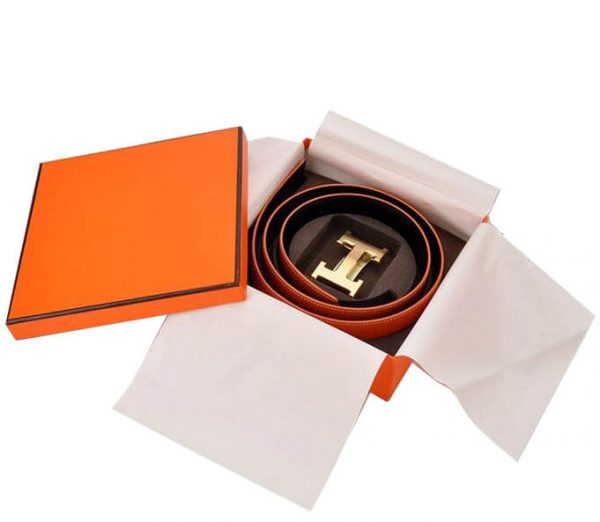 Design Color Printed Paper Gift Box With Belt Packing4