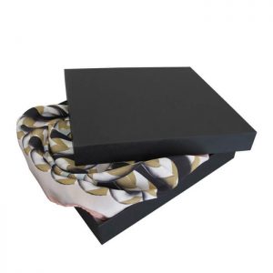 Factory Fancy Paper Gift Silk Scarf Box With Custom Logo1