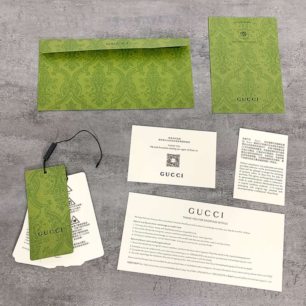 Gucci Sallantı Etiket  Hang tag design, Electronics packaging